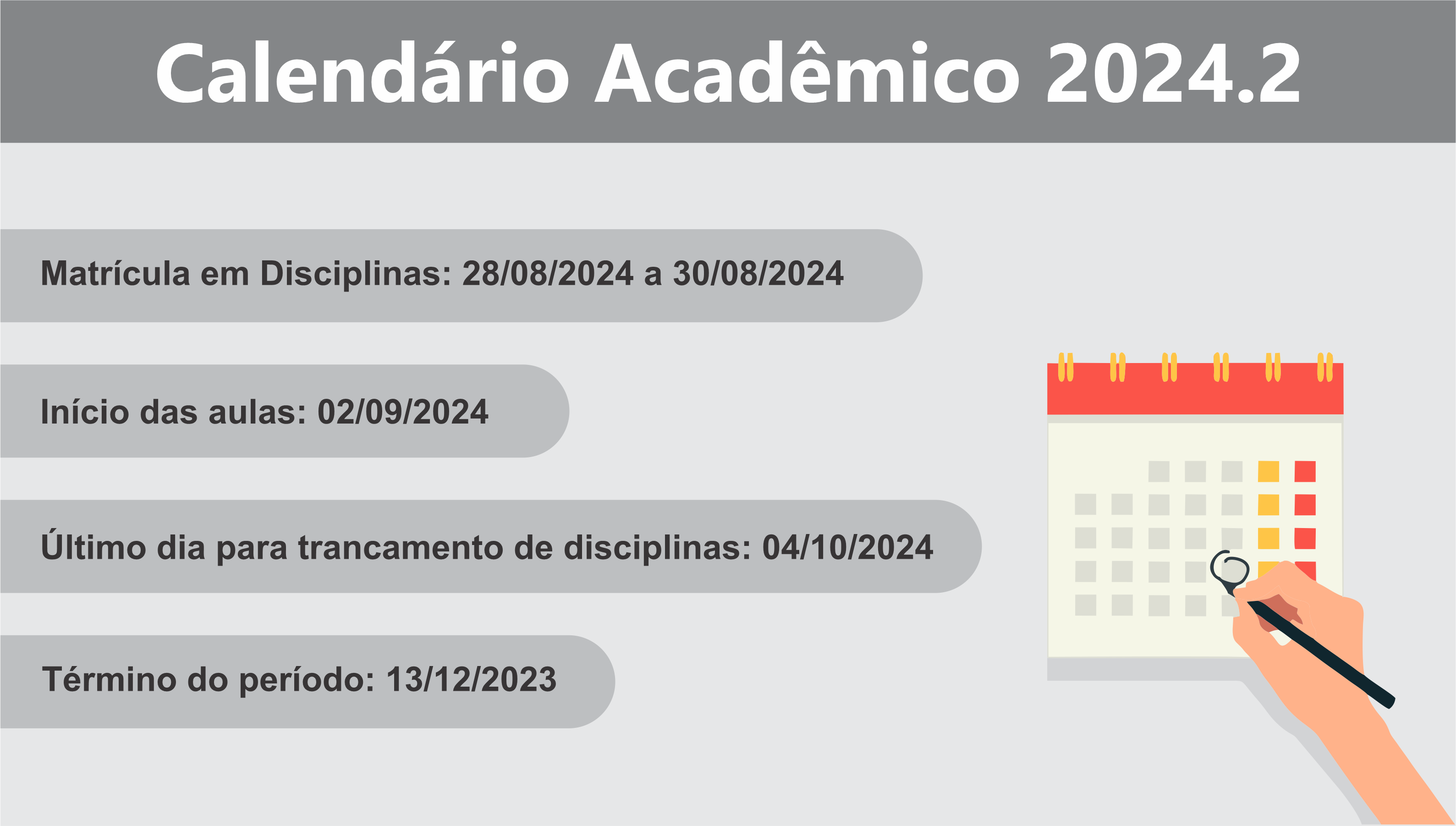 Calendário 2024.2